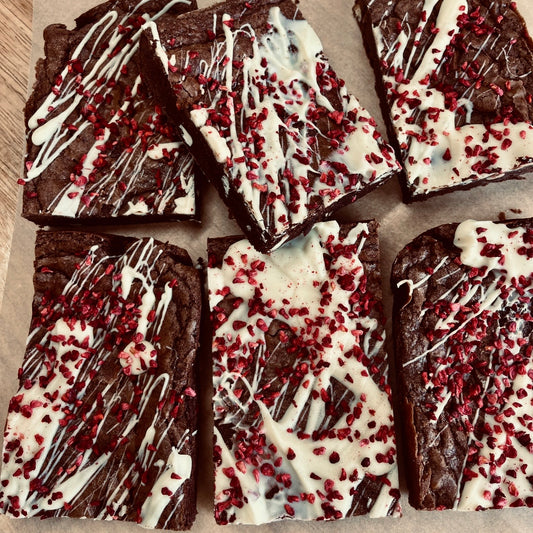 White chocolate and Raspberry Brownies